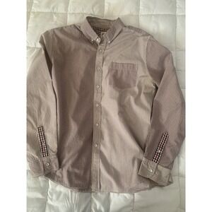 AG Adriano Goldschmied Mens Button Down Check Shirt Large